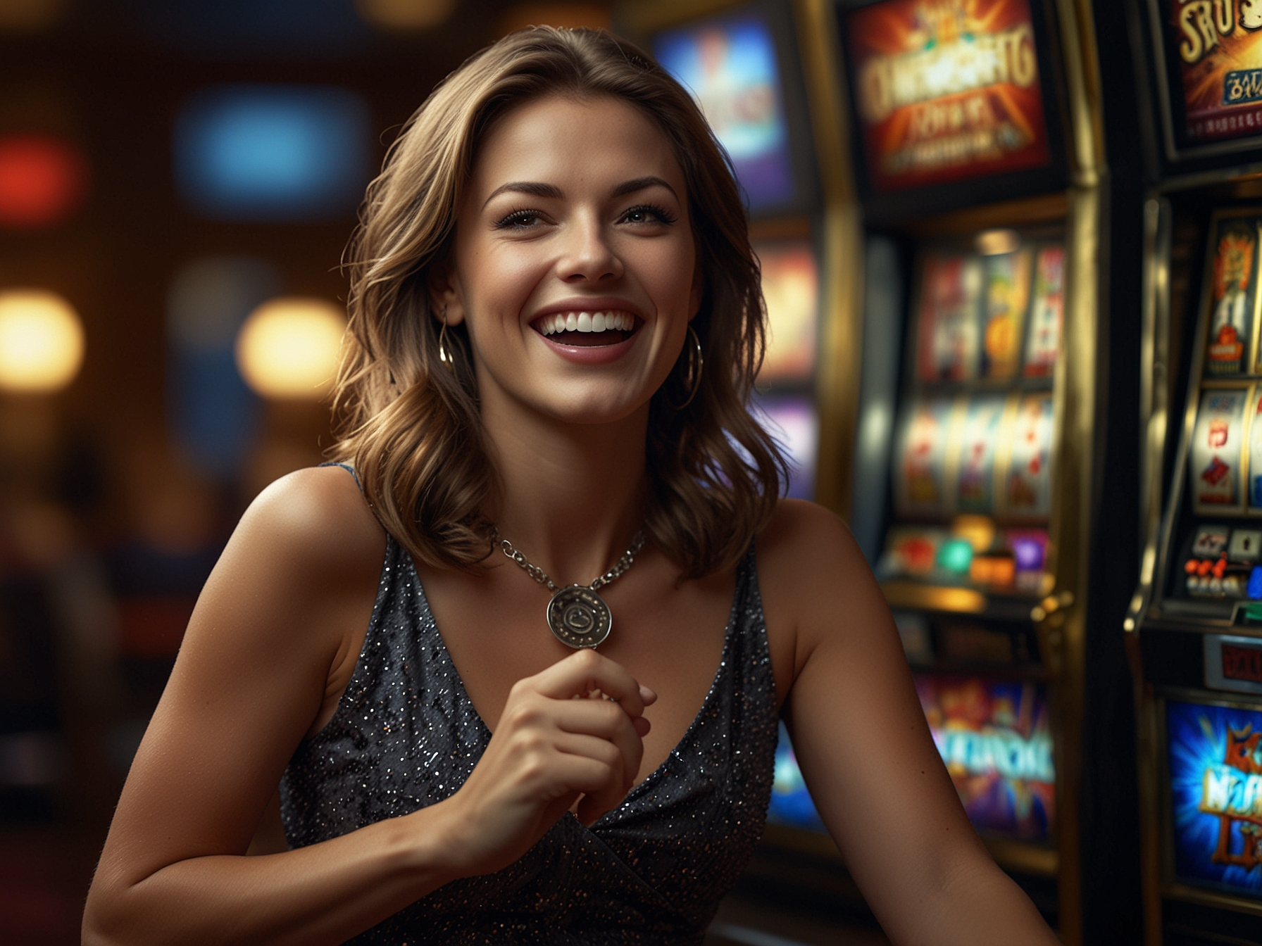 Игрок выигрывает на слоте